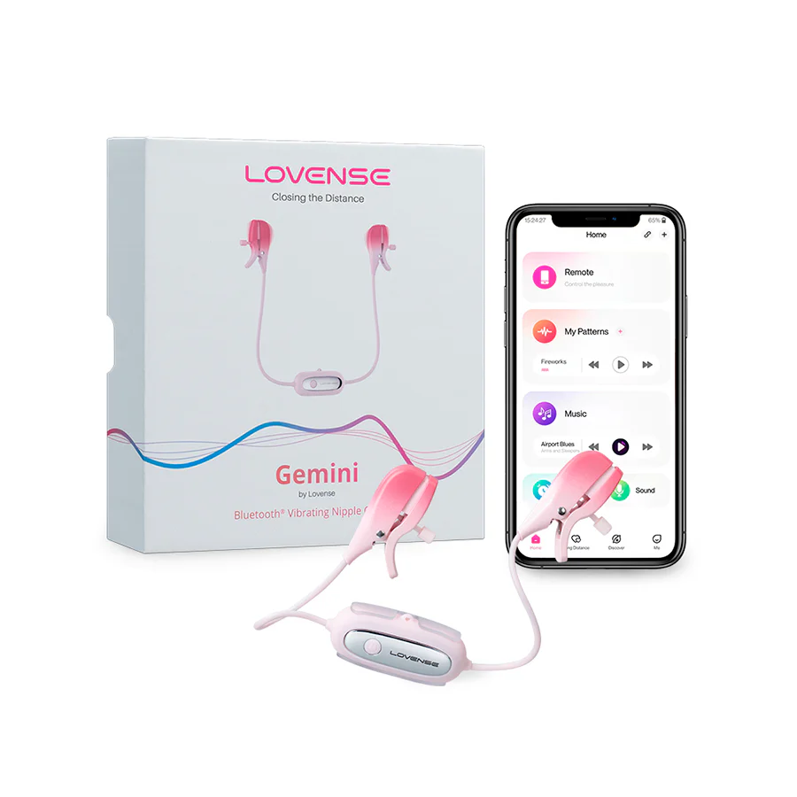 Gemini Lovense Pinzas Para Pezones Vibradoras Controladas Por App - Reaccionan a tokens - Image 4