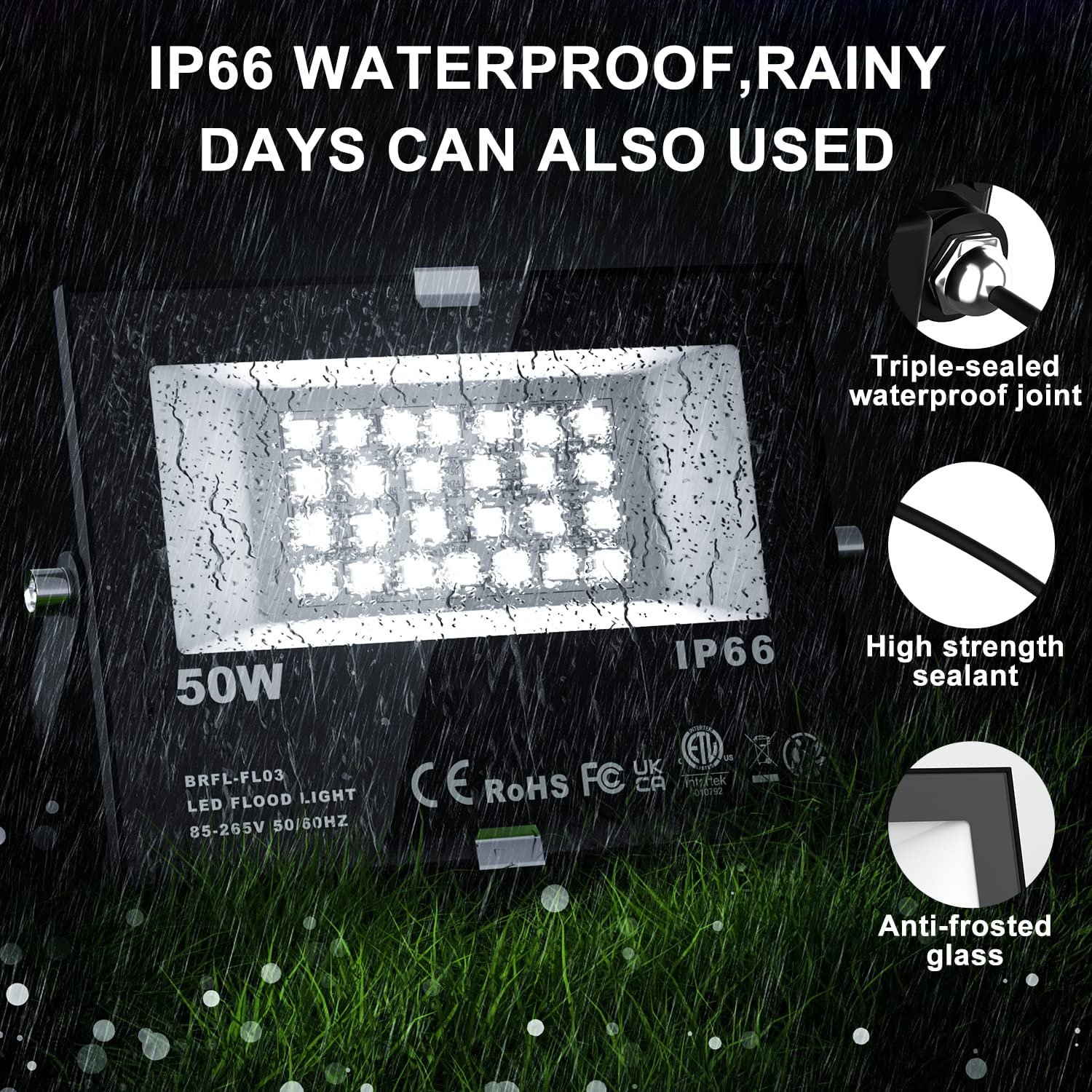Reflector Led 50W RGB + Control - Image 3