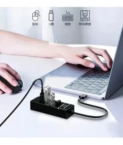 Hub USB 3.0 4 Puertos Alta Velocidad con Luz LED - Image 3