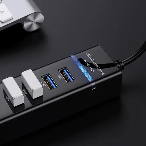 Hub USB 3.0 4 Puertos Alta Velocidad con Luz LED - Image 4
