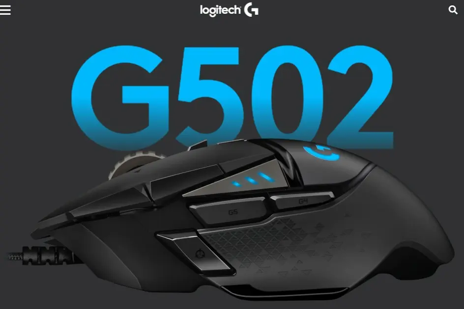 Mouse Gamer Logitech G502 Hero Con Cable y Sensor Óptico de 16000 DPI - Image 6