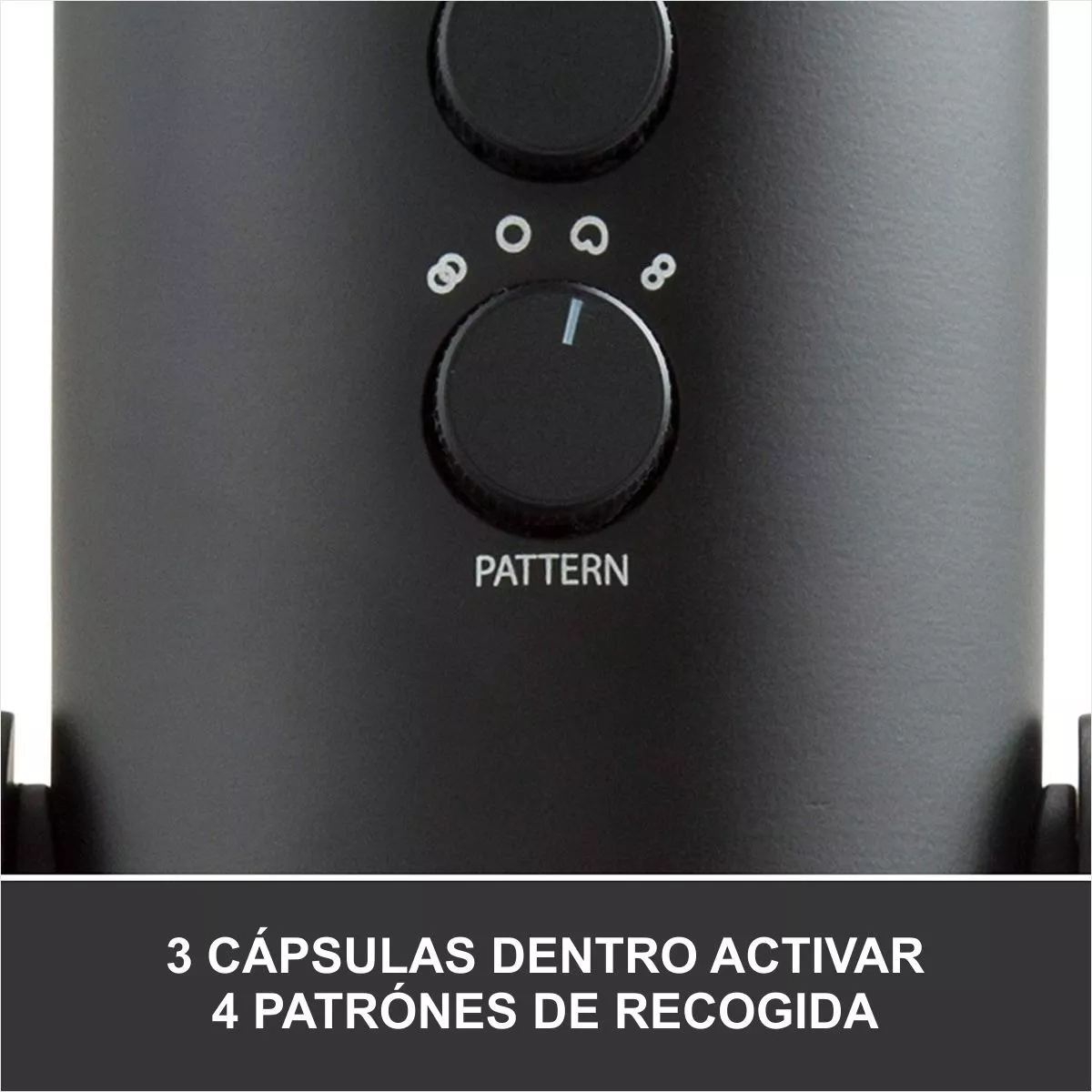 Micrófono USB Blue Yeti Condensador Omnidireccional Blackout Para PC - Image 10