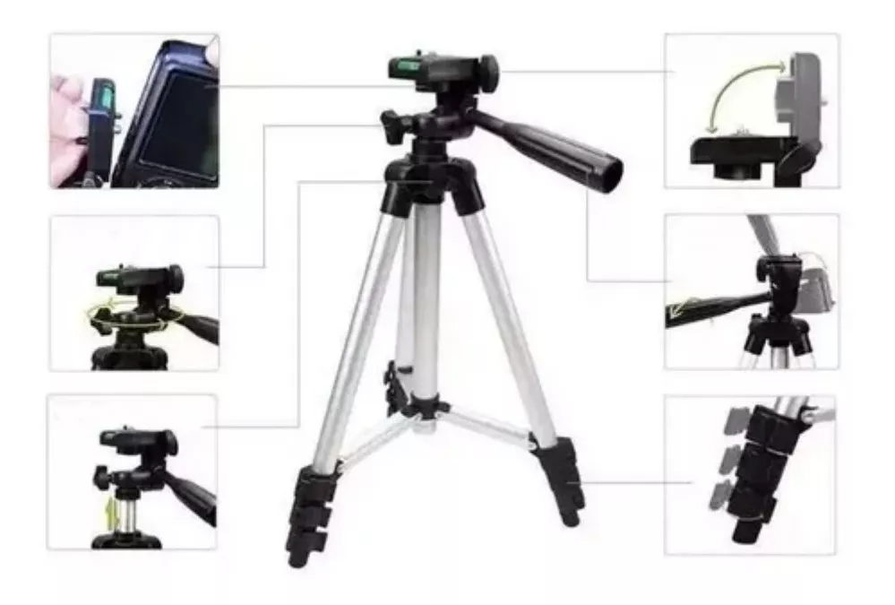 Tripode Beston 3110A - 102CM Con Soporte Para El Celular - Image 7