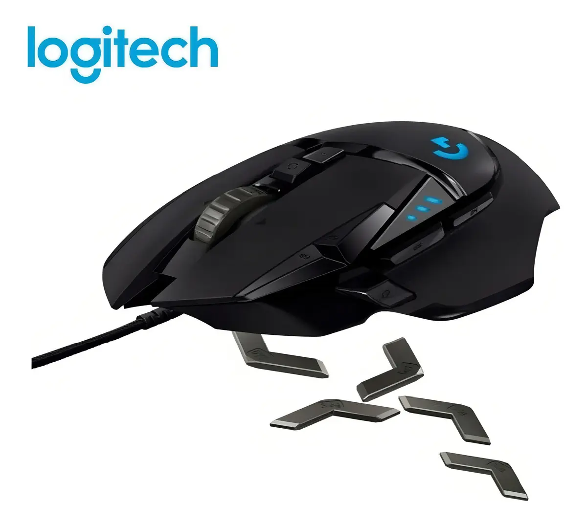 Mouse Gamer Logitech G502 Hero Con Cable y Sensor Óptico de 16000 DPI - Image 9