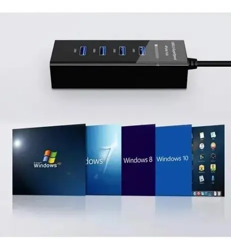 Hub USB 3.0 4 Puertos Alta Velocidad con Luz LED - Image 5