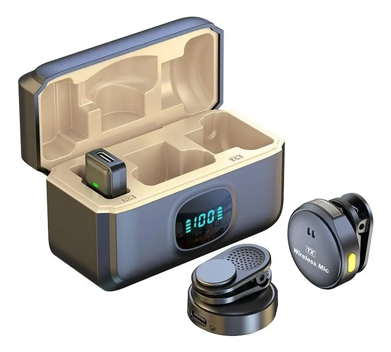 Kit influencer - Tripode + Control + Luz led RGB + Microfonos Inalámbricos - Image 3